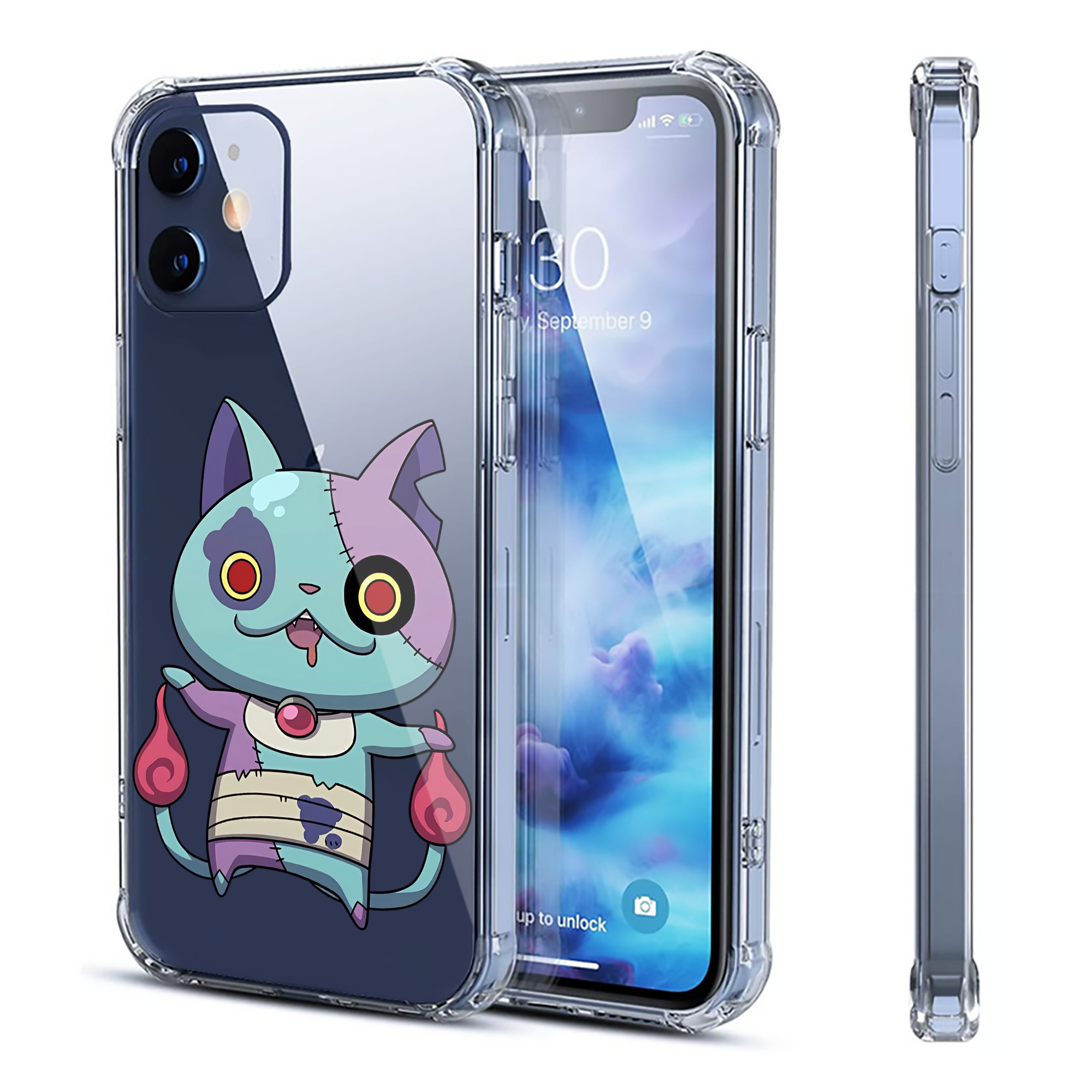（画像用） 妖怪ウォッチ Yo-kai Watch 【iPhone 12シリーズ対応】透明スマホケース（クリアソフトケース）